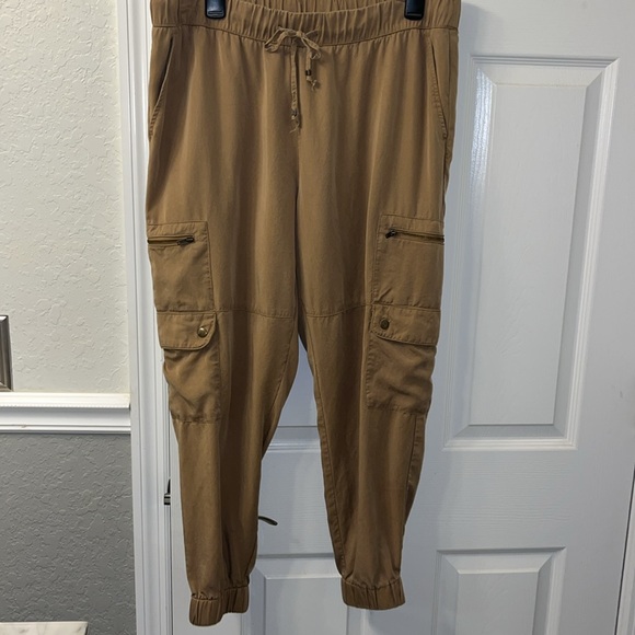 Banana Republic Tencel Cargo Jogger In Iced Latte Sz lg - Picture 7 of 12